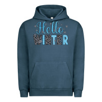 Pigment Midnight Navy hello winter Urban Hoodie - JahusDesignShop