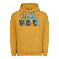 Pigment Peanut Butter hello winter Urban Hoodie - JahusDesignShop