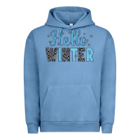 Pigment Pebble Blue hello winter Urban Hoodie - JahusDesignShop