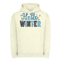 Pigment Pistachio hello winter Urban Hoodie - JahusDesignShop