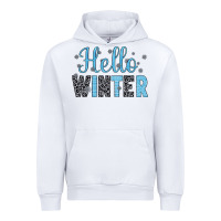 White hello winter Urban Hoodie - JahusDesignShop