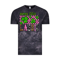 Cloud Black St. Patrick's Day Sassy little lassie Vintage Tee - OliviaCreatesArt