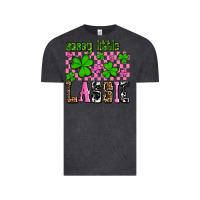 Vintage Black St. Patrick's Day Sassy little lassie Vintage Tee - OliviaCreatesArt