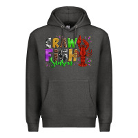 Charcoal Heather crawfish season mardi gras carnival Premium Hoodie - Jasminsmagicworld