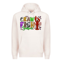 Pale Pink crawfish season mardi gras carnival Premium Hoodie - Jasminsmagicworld