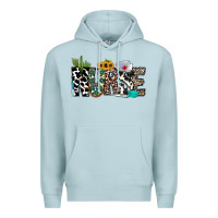 Blue Mist nurse leopard and cowhide Premium Hoodie - CowhideDigitalArt