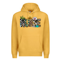 Mustard nurse leopard and cowhide Premium Hoodie - CowhideDigitalArt