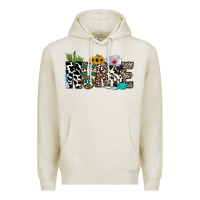 Oatmeal Heather nurse leopard and cowhide Premium Hoodie - CowhideDigitalArt