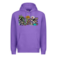 Purple nurse leopard and cowhide Premium Hoodie - CowhideDigitalArt