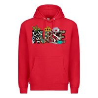 Red nurse leopard and cowhide Premium Hoodie - CowhideDigitalArt