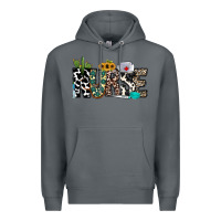 Rock nurse leopard and cowhide Premium Hoodie - CowhideDigitalArt