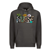 Smoke nurse leopard and cowhide Premium Hoodie - CowhideDigitalArt