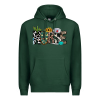 Sports Green nurse leopard and cowhide Premium Hoodie - CowhideDigitalArt