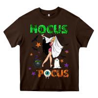 Chocolate Brown Happy Halloween Heavy Core Tee - NancyCooperArtShop