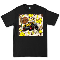 Black softball crusher Premium Tee - TumblerDesignByShophia
