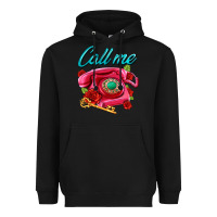 Black call me roses and pink telephone Heavyweight Hoodie - AdoDesignShop