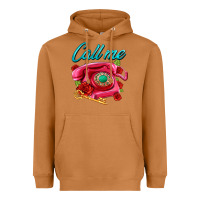 Meerkat call me roses and pink telephone Heavyweight Hoodie - AdoDesignShop