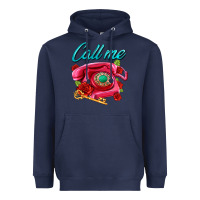 Navy call me roses and pink telephone Heavyweight Hoodie - AdoDesignShop