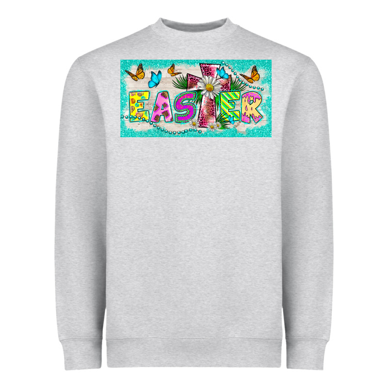 Easter Cross License Plate Template Heavyweight Sweatshirt by BarkalooDesign | Teevron