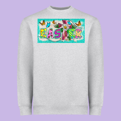 Easter Cross License Plate Template Heavyweight Sweatshirt Designed By Barkaloodesign