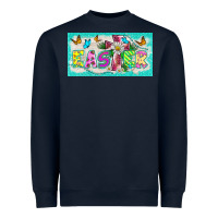 Navy easter cross license plate template Heavyweight Sweatshirt - BarkalooDesign