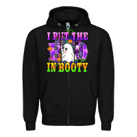 Black i put the in booty Zipper Hoodie - AdoDesignShop