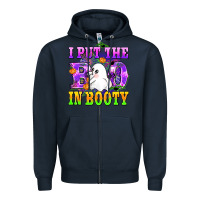 Navy i put the in booty Zipper Hoodie - AdoDesignShop