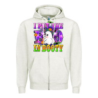 Oatmeal Heather i put the in booty Zipper Hoodie - AdoDesignShop