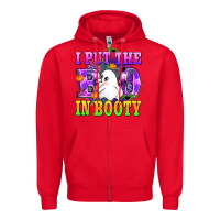Red i put the in booty Zipper Hoodie - AdoDesignShop
