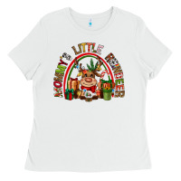 Mommys Little Reindeer Christmas Ladies Tee | Teevron