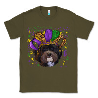 Army Green Mardi Gras Havanese Dog with Hat Classic Tee - RanaPortraitStore