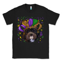 Black Mardi Gras Havanese Dog with Hat Classic Tee - RanaPortraitStore