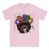 Bubblegum Pink Mardi Gras Havanese Dog with Hat Classic Tee - RanaPortraitStore