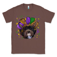 Chestnut Mardi Gras Havanese Dog with Hat Classic Tee - RanaPortraitStore