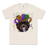 Natural Mardi Gras Havanese Dog with Hat Classic Tee - RanaPortraitStore