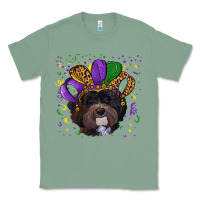 Sage Mardi Gras Havanese Dog with Hat Classic Tee - RanaPortraitStore