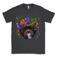 Smoke Mardi Gras Havanese Dog with Hat Classic Tee - RanaPortraitStore