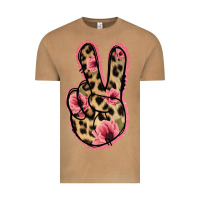 Vintage Camel Floral Leopard Peace Sign Vintage Tee - Jasminsmagicworld