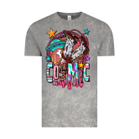 Cloud Rock cosmic cowgirl Vintage Tee - OliviaCreatesArt