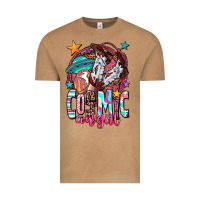 Vintage Camel cosmic cowgirl Vintage Tee - OliviaCreatesArt