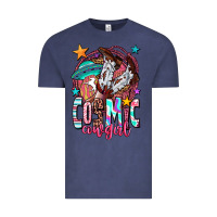 Vintage Denim cosmic cowgirl Vintage Tee - OliviaCreatesArt