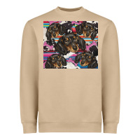 Mushroom dachshund Heavyweight Sweatshirt - BarkalooDesign
