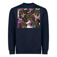 Navy dachshund Heavyweight Sweatshirt - BarkalooDesign