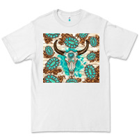 White gemstone bull skull leopard Premium Tee - TumblerDesignByShophia