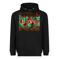 Black love  and leopard with keys Heavyweight Hoodie - AdoDesignShop