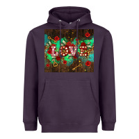 Plum love  and leopard with keys Heavyweight Hoodie - AdoDesignShop