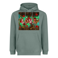 Sage love  and leopard with keys Heavyweight Hoodie - AdoDesignShop