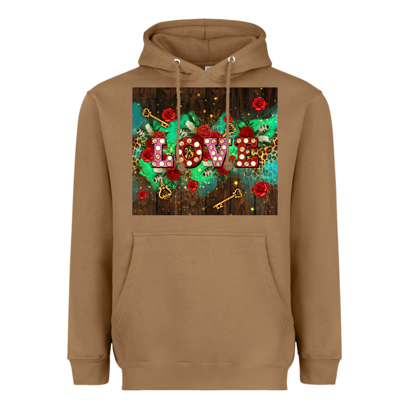Love  And Leopard With Keys Heavyweight Hoodie by AdoDesignShop | Teevron