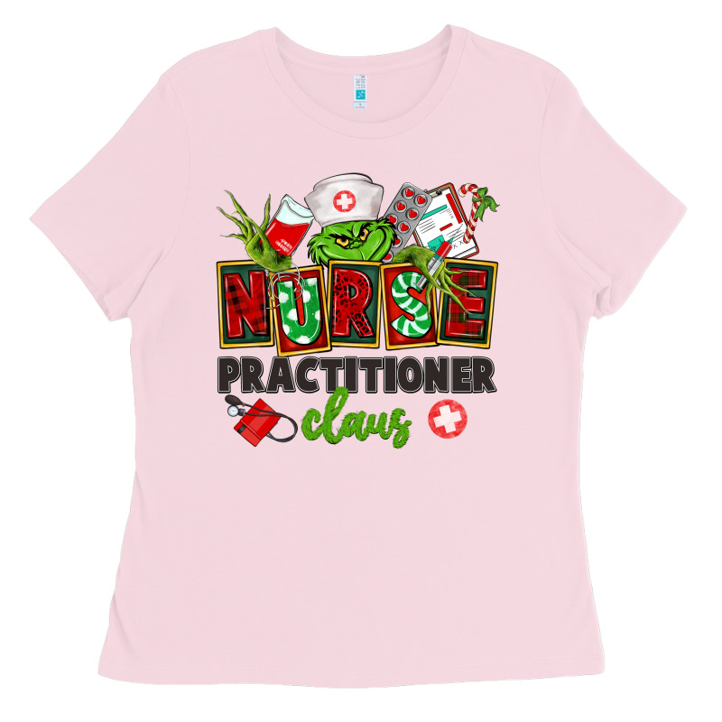Nurse Practitioner Claus Ladies Tee by CowGirlArtShop | Teevron