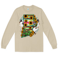 Mushroom Rhode island State aMp Long Sleeve Tee - RanaPortraitStore